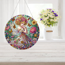Load image into Gallery viewer, Double Sided Special Shape Butterfly Girl Diamond Painting Decor for Wall Window