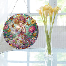 Load image into Gallery viewer, Double Sided Special Shape Butterfly Girl Diamond Painting Decor for Wall Window