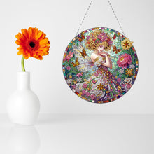 Load image into Gallery viewer, Double Sided Special Shape Butterfly Girl Diamond Painting Decor for Wall Window