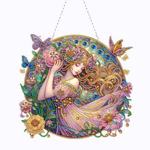 Load image into Gallery viewer, Double Sided Special Shape Butterfly Girl Diamond Painting Decor for Wall Window