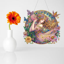 Load image into Gallery viewer, Double Sided Special Shape Butterfly Girl Diamond Painting Decor for Wall Window
