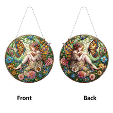 Load image into Gallery viewer, Double Sided Special Shape Butterfly Girl Diamond Painting Decor for Wall Window