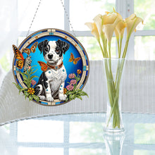 Load image into Gallery viewer, Cat Dog Double Sided Effect Diamond Painting Hanging Pendant Home Windows Decor