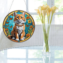 Load image into Gallery viewer, Cat Dog Double Sided Effect Diamond Painting Hanging Pendant Home Windows Decor