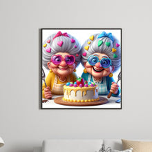 Load image into Gallery viewer, Diamond Painting - Full Round - Funny grandma (30*30CM)