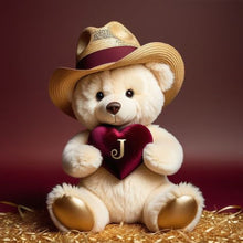 Load image into Gallery viewer, Diamond Painting - Full Round - Bear Letter J (40*40CM)