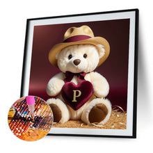 Load image into Gallery viewer, Diamond Painting - Full Round - Bear letter P (40*40CM)