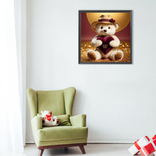 Load image into Gallery viewer, Diamond Painting - Full Round - Bear letter W (40*40CM)