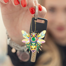 Load image into Gallery viewer, 6Pcs Acrylic Double Sided Animals Diamond Painting Keychain for Beginners Adults