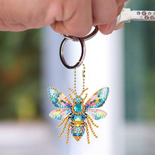 Load image into Gallery viewer, 6Pcs Acrylic Double Sided Animals Diamond Painting Keychain for Beginners Adults