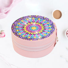 Load image into Gallery viewer, PU Partial Special Shaped Mandala Diamond Art Jewelry Box for Necklaces Earrings