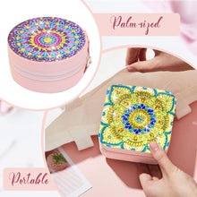 Load image into Gallery viewer, PU Partial Special Shaped Mandala Diamond Art Jewelry Box for Necklaces Earrings