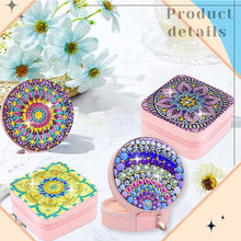 Load image into Gallery viewer, PU Partial Special Shaped Mandala Diamond Art Jewelry Box for Necklaces Earrings