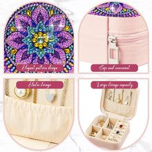 Load image into Gallery viewer, PU Partial Special Shaped Mandala Diamond Art Jewelry Box for Necklaces Earrings