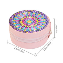 Load image into Gallery viewer, PU Partial Special Shaped Mandala Diamond Art Jewelry Box for Necklaces Earrings