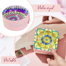 Load image into Gallery viewer, PU Partial Special Shaped Mandala Diamond Art Jewelry Box for Necklaces Earrings