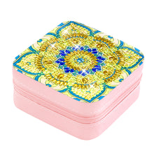 Load image into Gallery viewer, PU Partial Special Shaped Mandala Diamond Art Jewelry Box for Necklaces Earrings