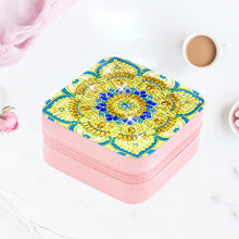 Load image into Gallery viewer, PU Partial Special Shaped Mandala Diamond Art Jewelry Box for Necklaces Earrings