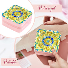 Load image into Gallery viewer, PU Partial Special Shaped Mandala Diamond Art Jewelry Box for Necklaces Earrings