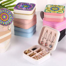 Load image into Gallery viewer, PU Partial Special Shaped Mandala Diamond Art Jewelry Box for Necklaces Earrings