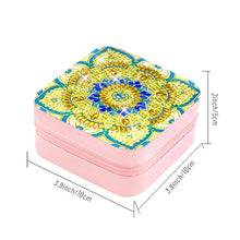 Load image into Gallery viewer, PU Partial Special Shaped Mandala Diamond Art Jewelry Box for Necklaces Earrings