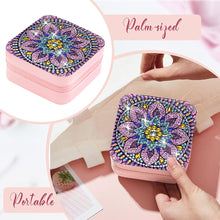 Load image into Gallery viewer, PU Partial Special Shaped Mandala Diamond Art Jewelry Box for Necklaces Earrings