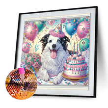 Load image into Gallery viewer, Diamond Painting - Partial Special Shaped - birthday dog (40*40CM)
