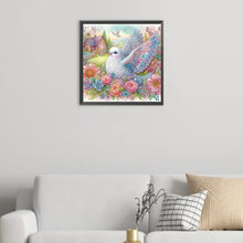 Load image into Gallery viewer, Diamond Painting - Partial Special Shaped - white dove (40*40CM)