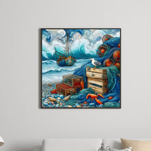 Load image into Gallery viewer, Diamond Painting - Full Round - abstract beach (40*40CM)