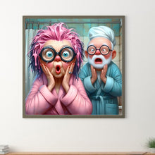Load image into Gallery viewer, Diamond Painting - Full Round - Funny grandma (40*40CM)