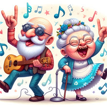 Load image into Gallery viewer, Diamond Painting - Full Round - Funny grandma (40*40CM)