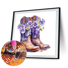 Load image into Gallery viewer, Diamond Painting - Full Round - Cowboy boots bouquet (30*30CM)