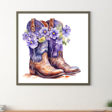 Load image into Gallery viewer, Diamond Painting - Full Round - Cowboy boots bouquet (30*30CM)
