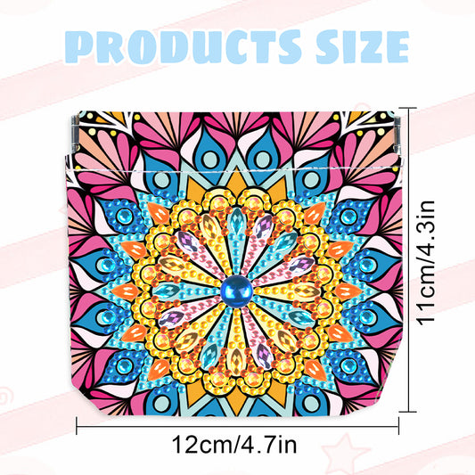 PU Partial Special Shaped Mandala 5D DIY Diamond Painting Wallet Gifts for Women