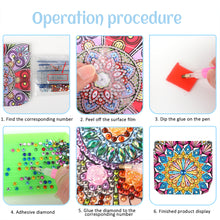 Load image into Gallery viewer, PU Partial Special Shaped Mandala 5D DIY Diamond Painting Wallet Gifts for Women