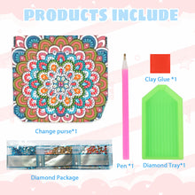 Load image into Gallery viewer, PU Partial Special Shaped Mandala 5D DIY Diamond Painting Wallet Gifts for Women