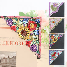 Load image into Gallery viewer, 4Pcs Mandala Diamonds Painting Corner Bookmarks DIY Flower Bookmarks Kit