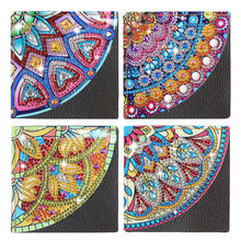Load image into Gallery viewer, 4Pcs Mandala Diamonds Painting Corner Bookmarks DIY Flower Bookmarks Kit