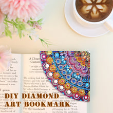 Load image into Gallery viewer, 4Pcs Mandala Diamonds Painting Corner Bookmarks DIY Flower Bookmarks Kit