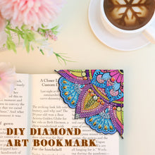Load image into Gallery viewer, 4Pcs Mandala Diamonds Painting Corner Bookmarks DIY Flower Bookmarks Kit