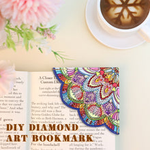 Load image into Gallery viewer, 4Pcs Mandala Diamonds Painting Corner Bookmarks DIY Flower Bookmarks Kit
