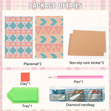 Load image into Gallery viewer, 2Pcs Ethnic Style Diamond Painting Placemat DIY Art Placemat for Table Decor