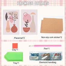 Load image into Gallery viewer, 2Pcs Artistic Pattern Diamond Painting Placemat DIY Art Placemat for Table Decor