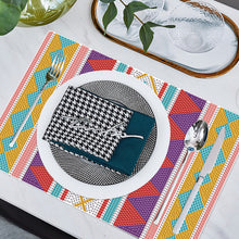 Load image into Gallery viewer, 2Pcs Ethnic Style Diamond Painting Placemat DIY Art Placemat for Table Decor
