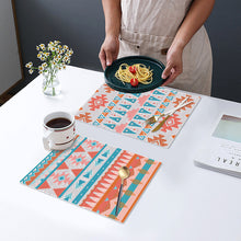 Load image into Gallery viewer, 2Pcs Ethnic Style Diamond Painting Placemat DIY Art Placemat for Table Decor