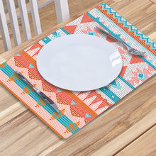 Load image into Gallery viewer, 2Pcs Ethnic Style Diamond Painting Placemat DIY Art Placemat for Table Decor