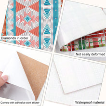 Load image into Gallery viewer, 2Pcs Ethnic Style Diamond Painting Placemat DIY Art Placemat for Table Decor