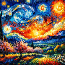 Load image into Gallery viewer, Diamond Painting - Full Round - sky and mountains (40*40CM)