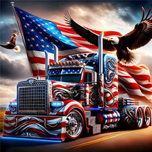 Load image into Gallery viewer, Diamond Painting - Full Round - independence day chariot eagle (40*40CM)