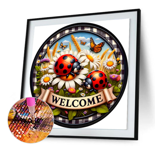 Diamond Painting - Full Round - ladybug (30*30CM)